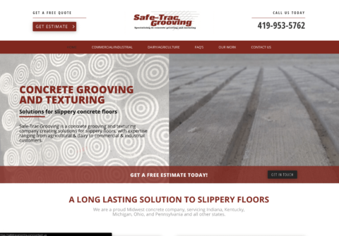 Safetrac grooving websote