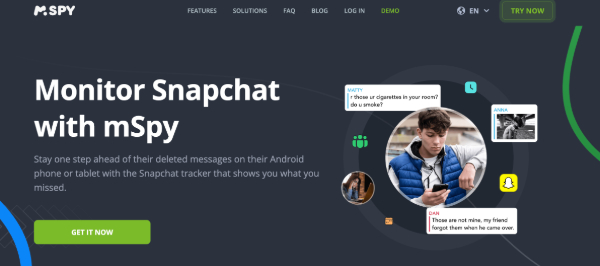 Monitor Snapchat with mSpy
