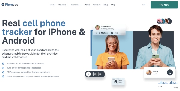 Real cell phone tracker for iPhone & Android